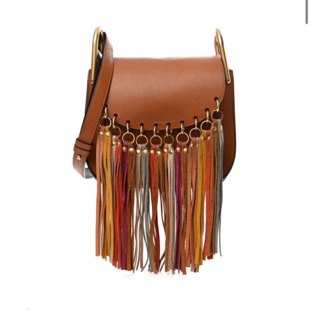 RARE Chloe Hudson Kaleidoscopic Rainbow Suede Fringe ‘Technicolour Dreams’ Bag